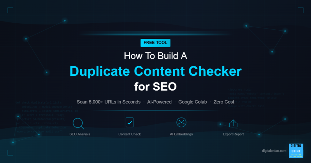 Make A FREE Duplicate Content Checker for SEO Easily